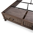 Michael Amini Crossings King Panel Bed with Drawers - Brown