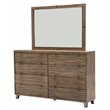 Michael Amini Del Mar Sound Dresser with Mirror in Boardwalk Brown