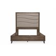 Michael Amini Del Mar Sound Queen Panel Bed in Boardwalk Brown
