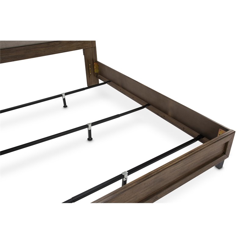 Michael Amini Del Mar Sound Queen Panel Bed in Boardwalk Brown