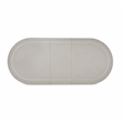 Michael Amini Eclipse Oval Rubberwood & Steel Dining Table in Moonlight Gray