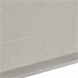 Michael Amini Eclipse Oval Rubberwood & Steel Dining Table in Moonlight Gray