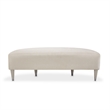 Michael Amini Kathy Ireland Eclipse Accent Bench - Ivory/Moonlight Gray