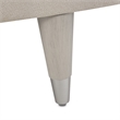 Michael Amini Kathy Ireland Eclipse Accent Bench - Ivory/Moonlight Gray