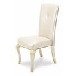 Michael Amini Hollywood Loft Dining Side Chair in Frost Ivory (Set of 2)