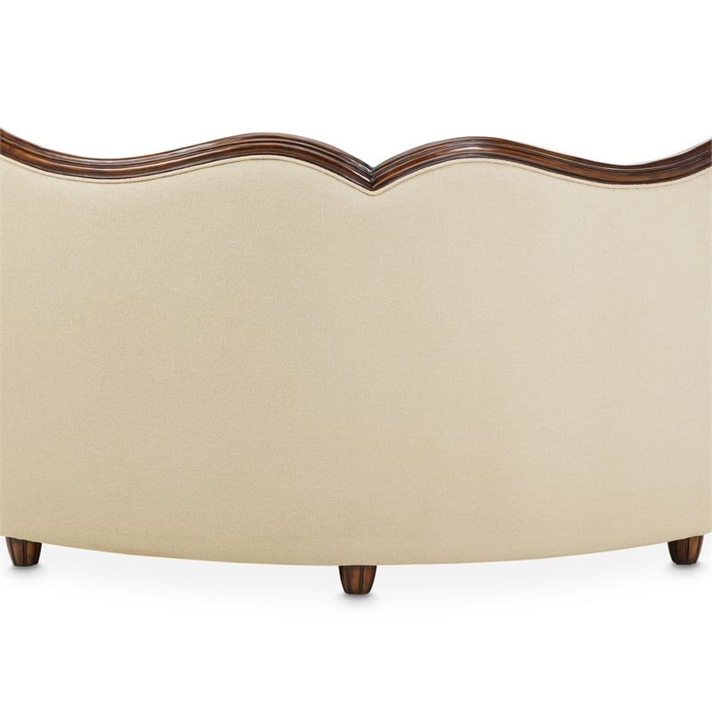 Michael Amini Chamberi Sectional Sofa - Toast/Warm Cognac