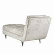 Michael Amini Lanna Armless Chaise - Storm Gray/Silver Mist