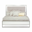 Marquee Modern Queen Panel Bed with LED Lights - Cloud White