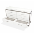 Marquee 8-Drawer Modern Dresser in Cloud White