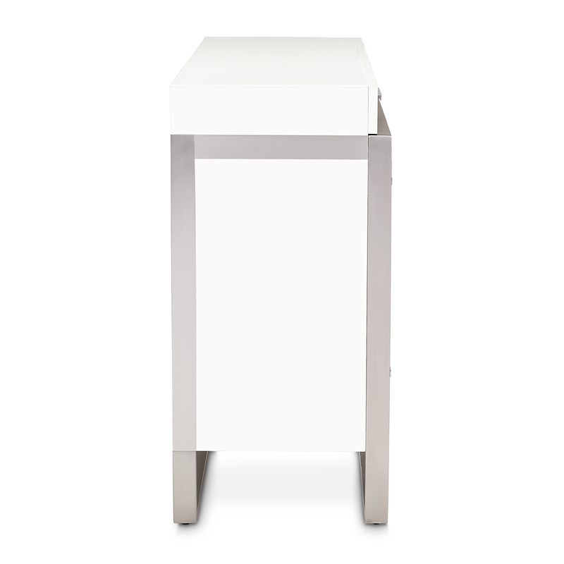 Marquee 8-Drawer Modern Dresser in Cloud White
