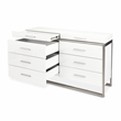Marquee 8-Drawer Modern Dresser in Cloud White