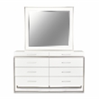 Michael Amini Marquee 8-Drawer Dresser with Mirror in Cloud White