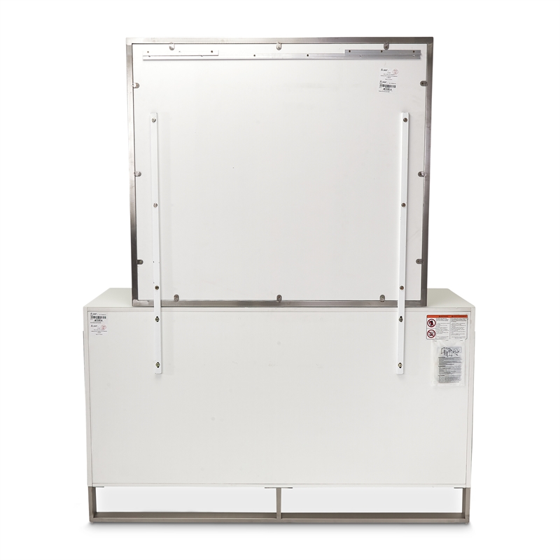 Michael Amini Marquee 8-Drawer Dresser with Mirror in Cloud White