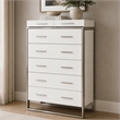 Marquee 7-Drawer Modern Chest in Cloud White