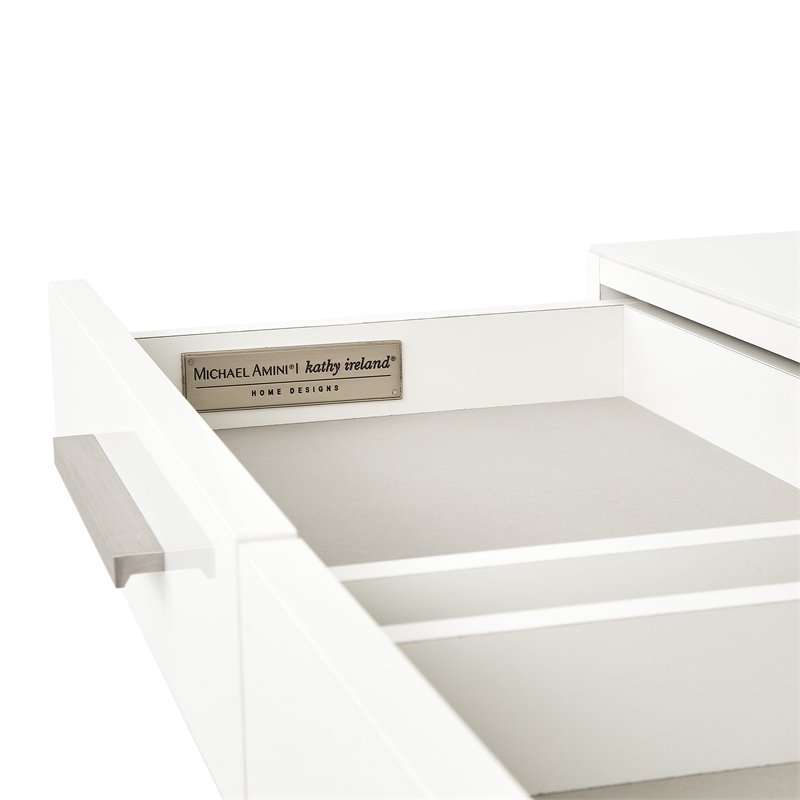 Marquee 7-Drawer Modern Chest in Cloud White