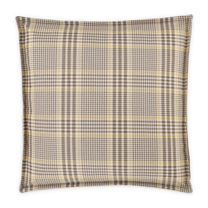 Michael Amini Newport Leeds 17&quot Square Box Throw Pillow - Pewter in Set of 2
