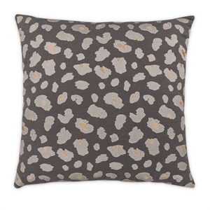 Michael Amini Explorer Simba 22&quot Square Throw Pillow - Charcoal in Set of 2