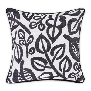 Michael Amini Uptown Downtown Ardent 20&quot Throw Pillow in Black/White in Set of 2