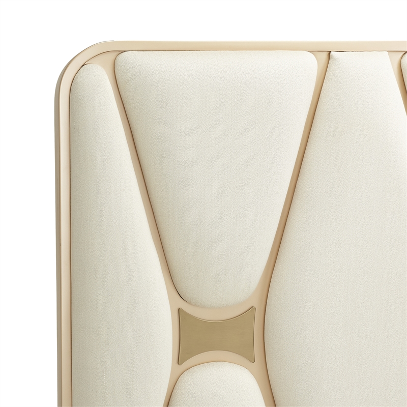 La Rachelle Queen Panel Bed - Champagne Ivory/Chardonnay