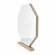 La Rachelle Vanity and Mirror Set in Champagne Ivory & Chardonnay