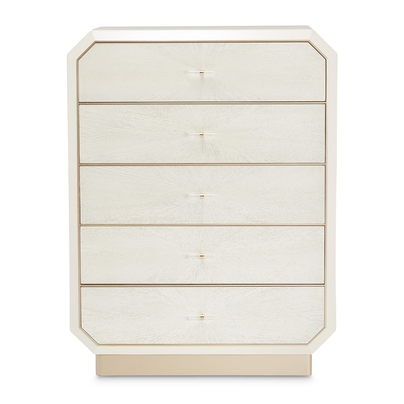 Michael Amini La Rachelle 5-Drawer Chest - Champagne Ivory