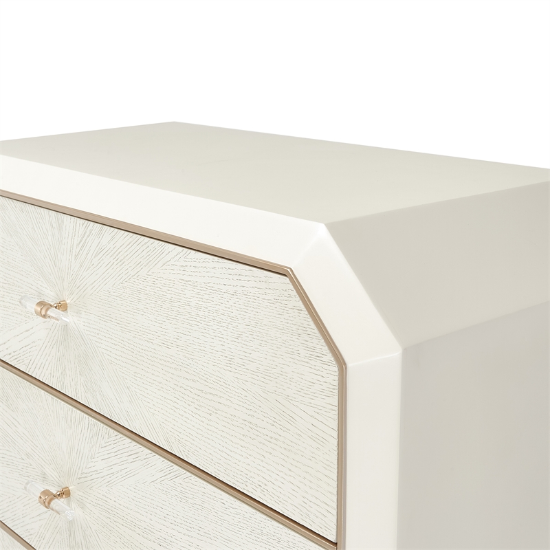 Michael Amini La Rachelle 5-Drawer Chest - Champagne Ivory
