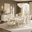 Michael Amini La Rachelle Rectangular Dining Table in Champagne
