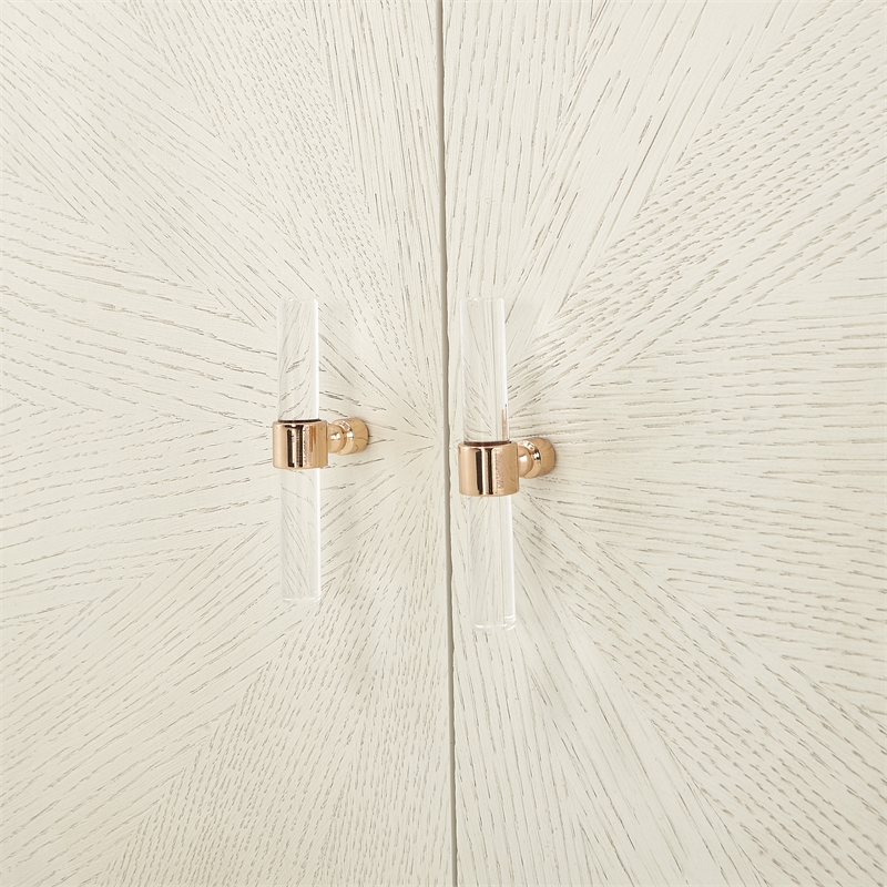 Michael Amini La Rachelle Media Cabinet in Champagne