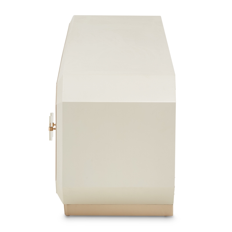 Michael Amini La Rachelle Media Cabinet in Champagne