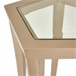 Michael Amini La Rachelle Chairside Table in Chardonnay Gold
