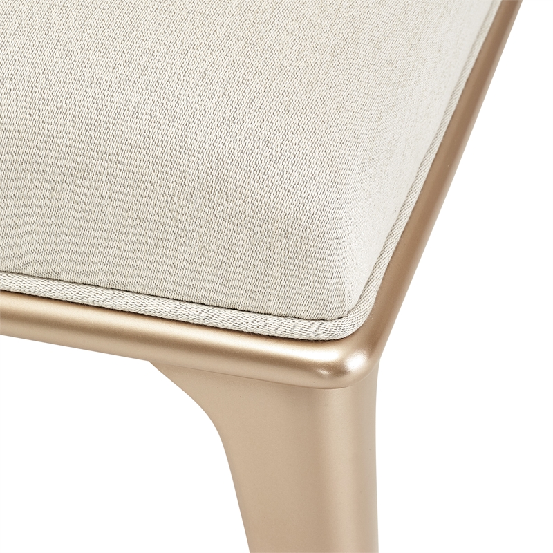 La Rachelle Bed Bench in Champagne Ivory/Chardonnay