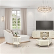 Michael Amini La Rachelle Chaise Lounger - Icicle Ivory