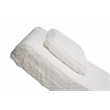 Astro Faux-Fur Chaise Lounge Chair - Moonstone White/Stainless Steel