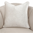 Michael Amini Yvette Chair and a Half in Porcini Velvet and Champagne Wood Frame