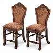 Windsor Court Traditional Counter Stool (Set of 2) - Vintage Brown Fruitwood