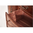 Michael Amini Cortina Wood Dresser and Mirror Set in Honey Walnut