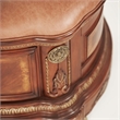 Cortina Wood and Leather Accent Bench in Honey Walnut