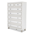 Michael Amini Sky Tower 7 Drawer Chest in Cloud White