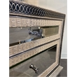 Michael Amini Hollywood Swank 2-Drawer Nightstand - Crystal Croc