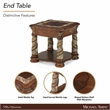 Michael Amini Villa Valencia Wood End Table - Classic Chestnut