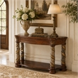 Michael Amini Villa Valencia Wood Sofa Table - Classic Chestnut