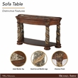Michael Amini Villa Valencia Wood Sofa Table - Classic Chestnut