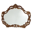Michael Amini Villa Valencia Wood Sideboard with Mirror Set - Classic Chestnut