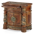 Michael Amini Villa Valencia Wood Bedside Chest with Mirror - Classic Chest