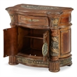 Michael Amini Villa Valencia Wood Bedside Chest with Mirror - Classic Chest