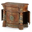 Michael Amini Villa Valencia Wood Bedside Chest with Mirror - Classic Chest