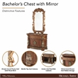 Michael Amini Villa Valencia Wood Bachelor's Chest with Mirror - Classic Chest