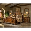 Michael Amini Villa Valencia Cal. King Wood Poster Bed - Classic Chestnut