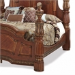 Michael Amini Villa Valencia Cal. King Wood Poster Bed - Classic Chestnut