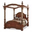 Michael Amini Villa Valencia Cal. King Wood Canopy Bed - Classic Chestnut